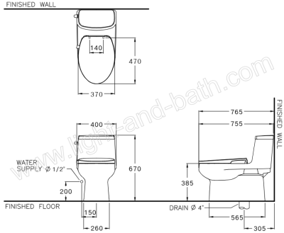 C1142(CN4) สุขภัณฑ์ แบบชิ้นเดียว 6 ลิตร รุ่น PRIZ II+CVN92204