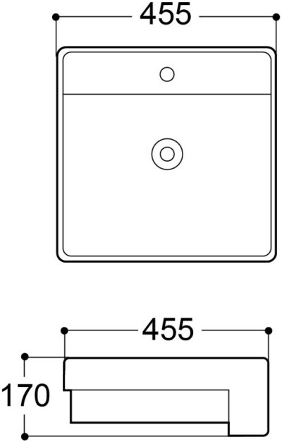  AQ 8882772 อ่างล้างหน้า แบบฝังครึ่งเคาน์เตอร์