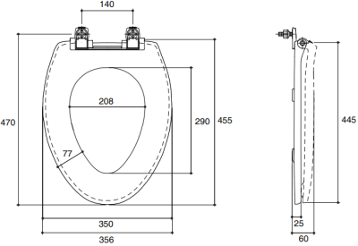 K-18122X-4M ฝารองนั่ง ELONGATE (สีน้ำเงิน)