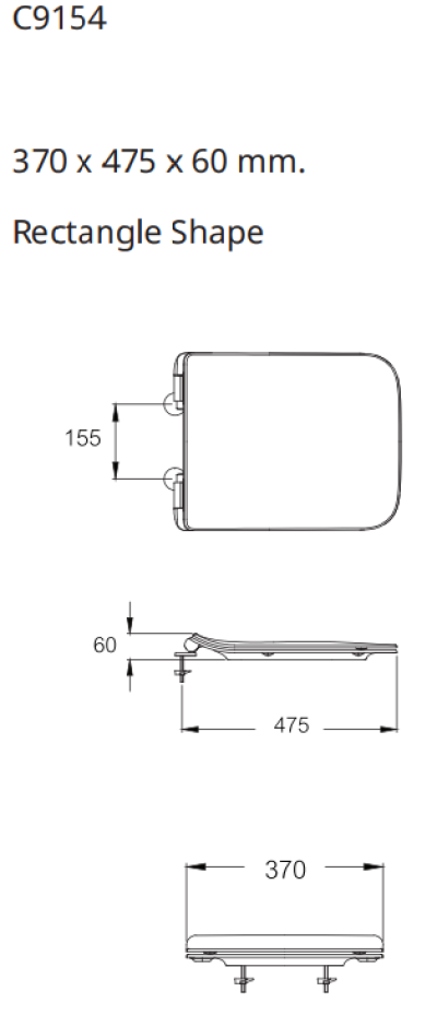 C9154 ฝารองนั่ง (SOFT CLOSE)