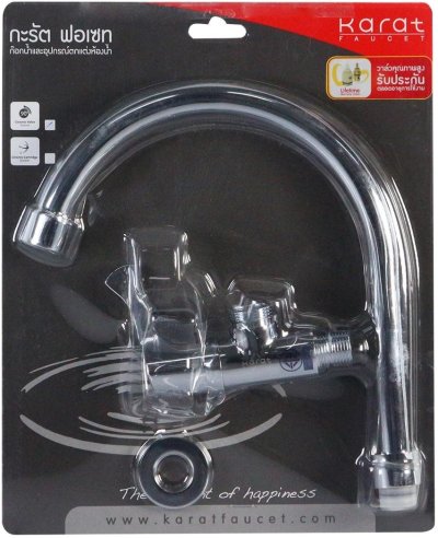 EC-03-531-50 ก๊อกซิงค์ (น้ำเย็น) แบบติดผนัง