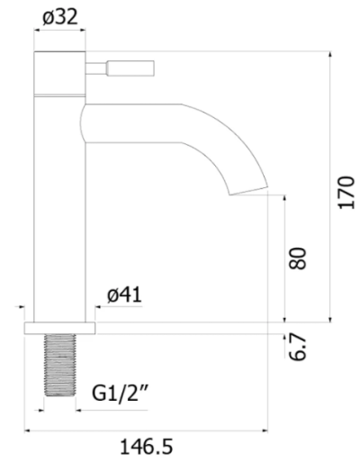 HFHOS-2000HY3 ก๊อกอ่างล้างหน้า สแตนเลส SUS 304