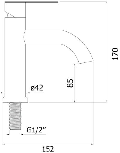 HFHOP-2000HY1 ก๊อกอ่างล้างหน้า สแตนเลส SUS 304