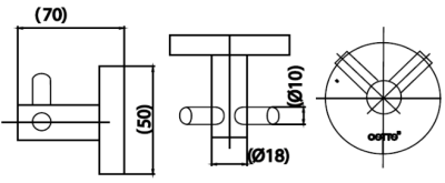 CT0293#SA(HM) ขอแขวนผ้า STAINLESS STEEL รุ่น TITUS