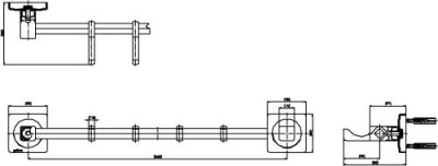 PM046(HM) ตะขอแขวนผ้า 4 ตะขอ รุ่น ETERNITY