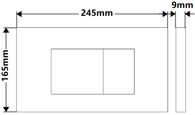 VP-G3004109 FRONT PUSH ACTUATOR FOR CONCEALES TANK M11485