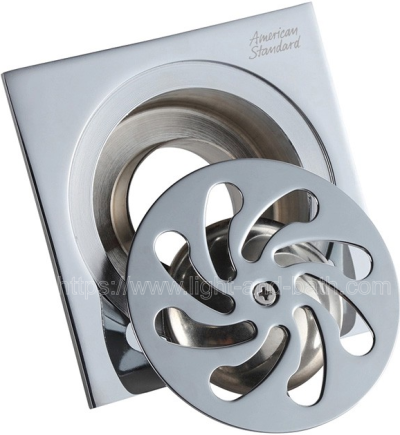 A-8203-N ตะแกรงกันกลิ่น ทองเหลือง สำหรับท่อพีวีซี 2 - 2.5 นิ้ว หน้าตะแกรง 4 นิ้ว