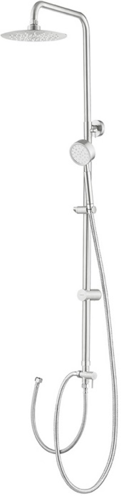 CT6214#SA ชุดท่อลอยพร้อมฝักบัวสายอ่อน ฝักบัวก้านแข็งขนาด 8 นิ้วและสายน้ำดี