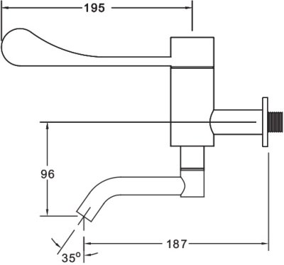 SM 3821 ก๊อกเดี่ยวอ่างล้างหน้า