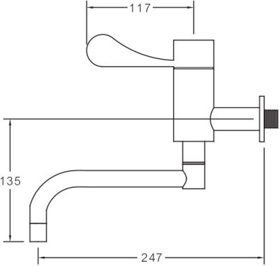SM 3820 L ก๊อกเดี่ยวอ่างล้างหน้า