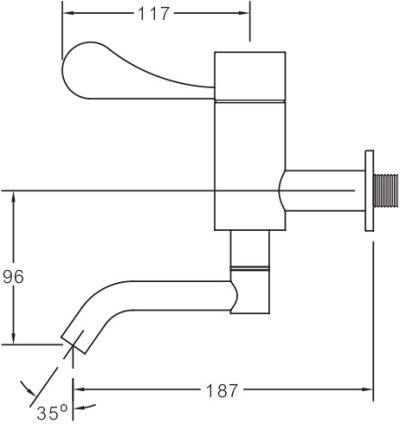 SM 3820 ก๊อกเดี่ยวอ่างล้างหน้า