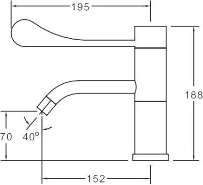 SM 3831 ก๊อกเดี่ยวอ่างล้างหน้า