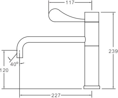 SM 3830 L ก๊อกเดี่ยวอ่างล้างหน้า