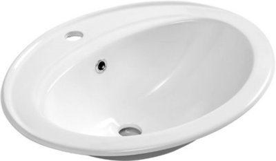 AQ 50129 อ่างล้างหน้าฝังบนเคาน์เตอร์