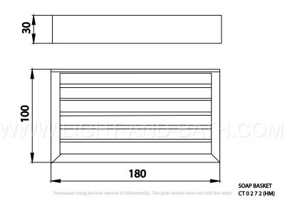 CT0272#BN2(HM) ที่วางสบู่ รุ่น EDGE