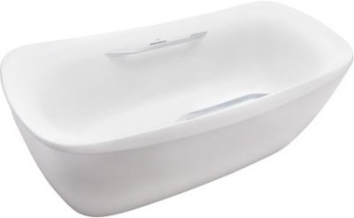 PJY1734HPW#MW อ่างอาบน้ำหินอ่อนสังเคราะห์ แบบมีมือจับ (Matte White)