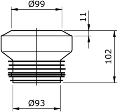 TX215C ชุดข้อต่อน้ำทิ้งชักโครก