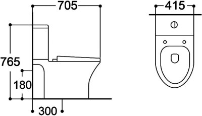 AQ 907788/9963 สุขภัณฑ์ แบบสองชิ้น