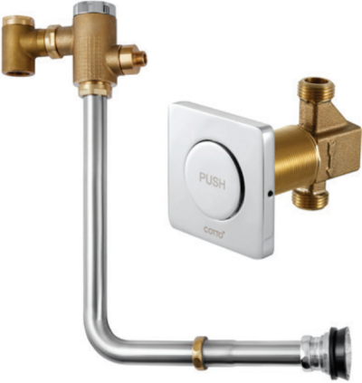 CT456NL ฟลัชวาล์วโถสุขภัณฑ์ชนิด BACK INLET แบบฝังผนัง