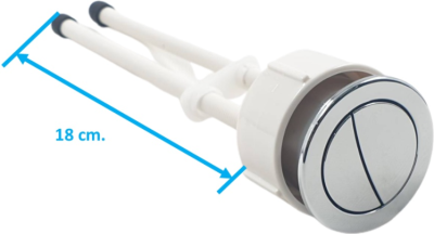 1296873-SP-CP ชุดปุ่มกดชำระพร้อมก้านกด สำหรับสุขภัณฑ์