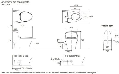 K-72479X-CP-WK สุขภัณฑ์ แบบชิ้นเดียว 4.5 ลิตร รุ่น MOONSTONE II