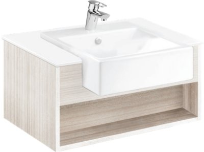 V0272 ตู้เก็บของใต้อ่างแบบแขวนผนัง สำหรับ C02717