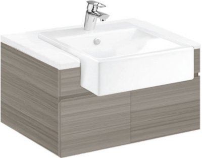 V0693P8#PJ ตู้เก็บของใต้อ่างล้างหน้าแบบแขวนผนัง สำหรับอ่าง C02717