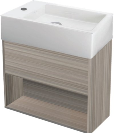 V07902#PJ ตู้เก็บของใต้อ่างล้างหน้าแบบแขวนผนัง สำหรับ C0031