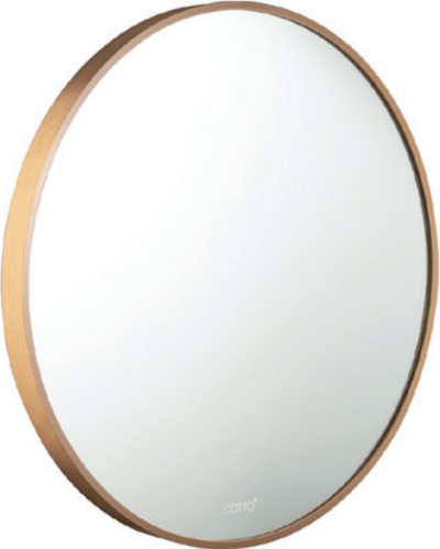 MF010GD กระจกกรอบโลหะ สีทอง วงกลม 60x60 cm.