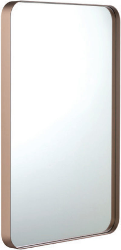 MF011CH กระจกกรอบโลหะ สีแชมเปญ สี่เหลี่ยม 40x70 cm.