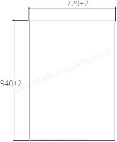 MWJ223 กระจกกรอบไม้สนทำลอน ปิดเงิน 740 x 940 มม. รุ่น CLASSIC ART