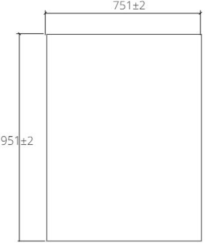 MWJ192 กระจกกรอบไม้สนลาย 750 x 950 มม. รุ่น CLASSIC ART
