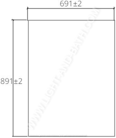 MWJ266 กระจกกรอบไม้สนลาย 685 x 885 มม. รุ่น CLASSIC ART