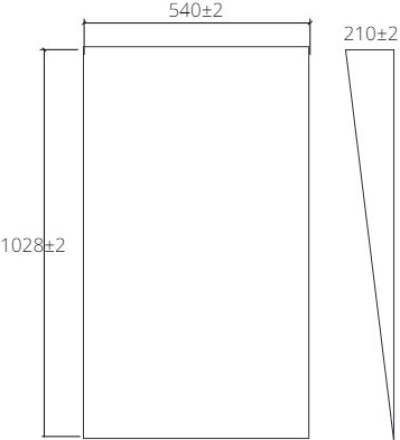 MZ901#BS กระจกเงามุม10องศาพร้อมชั้นวางของและตะขอแขวนผ้า (สีบรอนซ์เงิน)