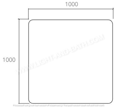 MQ802R กระจกเงา 1000 x 1000 มม. รุ่น MY SQUARE