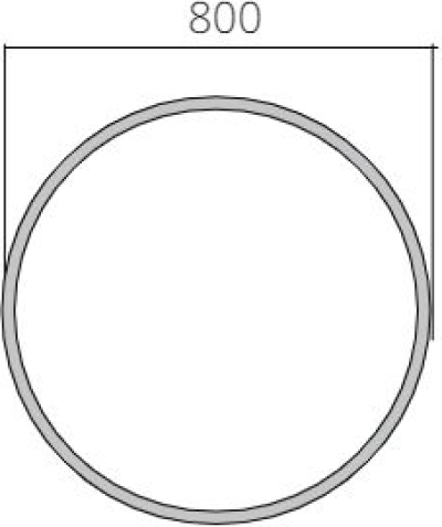 MR800 กระจกเงา ขนาด 80 CM. รุ่น MY REDIUS