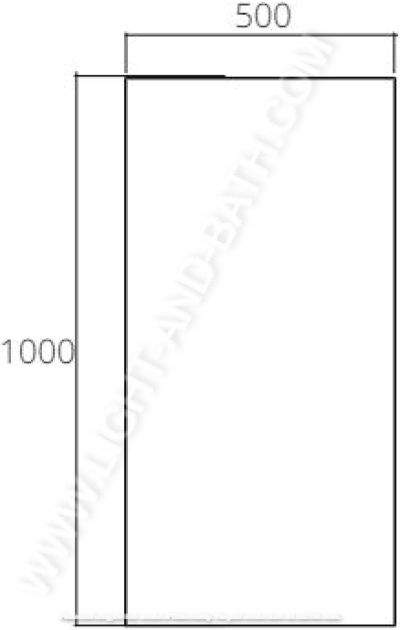 MC500 กระจกเงา 500 x 1000 มม. (ติดได้ทั้งแนวตั้งและแนวนอน)