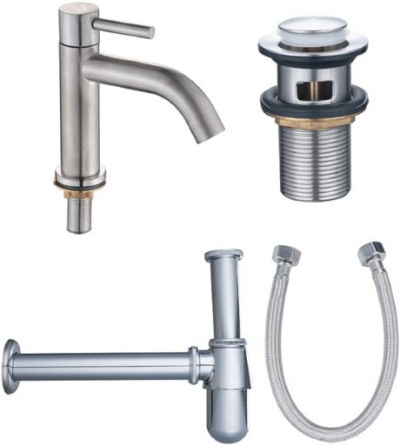 RA VALUE888 ชุดก็อกอ่างล้างหน้าพร้อมอุปกรณ์ รวม 4 ชิ้น