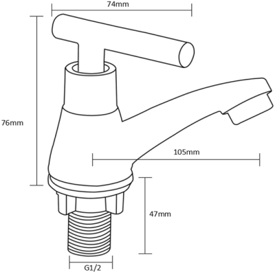 BN 669939 ก็อกล้างหน้าน้ำเย็น