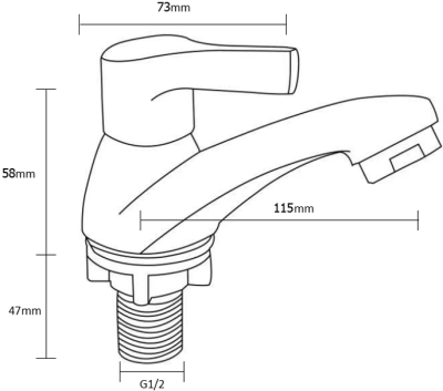BN 2525225 ก็อกล้างหน้าน้ำเย็น