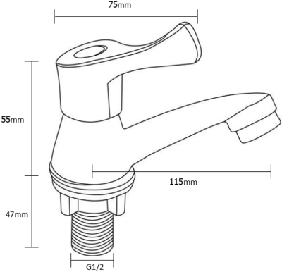 BN 9494994 ก๊อกอ่างล้างหน้า (น้ำเย็น)