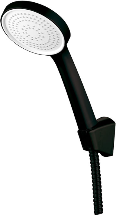 RA LUX-BLACK ฝักบัวมือพร้อมสายและขอแขวนครบชุด ดำ