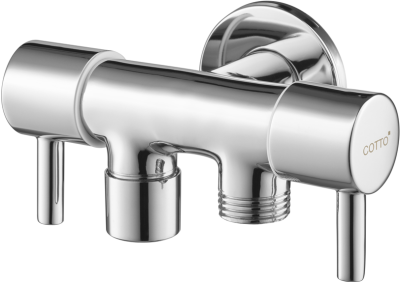 CT1708(HM) วาล์วเปิด-ปิดน้ำเข้า 1 ออก 2 (สำหรับฝักบัวสายอ่อนและล้างพื้น)
