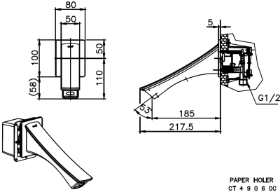 CT4906DC ก๊อกเดี่ยวอ่างล้างหน้าอัตโนมัติ