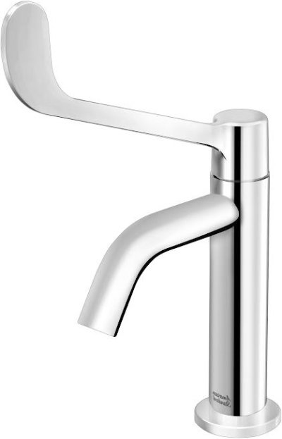 A-1608-10 ก๊อกอ่างล้างหน้า (ก้านปัดยาว) แบบติดเคาน์เตอร์/ขอบอ่าง