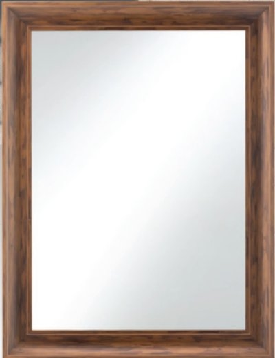 MF3602 CW กระจกเงากรอบ PS ลายไม้ สี COCAO OAK กระจกหนา มม. 615x815 มม. รุ่น SILVANA