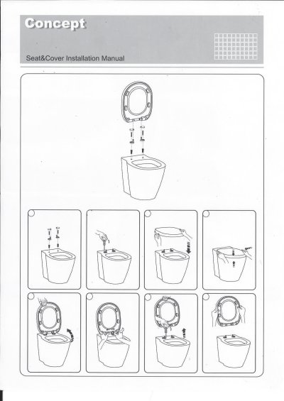 560000S-WT (CL6112M-6D) ฝารองนั่งชักโครก รุ่น CONCEPT