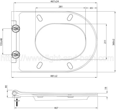 CL6158M-6D ฝารองนั่ง สีขาว