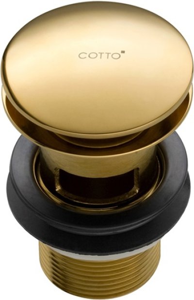 CT665#GR(HM) สะดืออ่างล้างหน้าแบบกด สีทอง