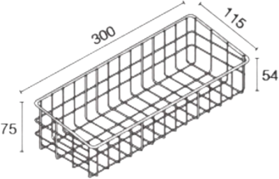 HWHOY-H102C ชั้นวางของเหลี่ยม 300 MM. (W102A)